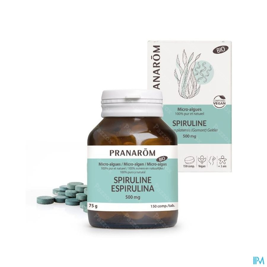 Pranarôm Microalgues Spiruline 150 Comprimés