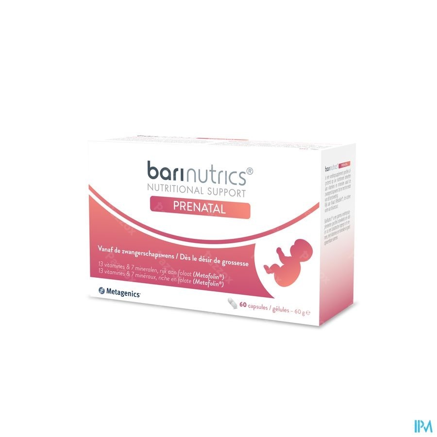 Barinutrics Prenatal Caps 60 Metagenics