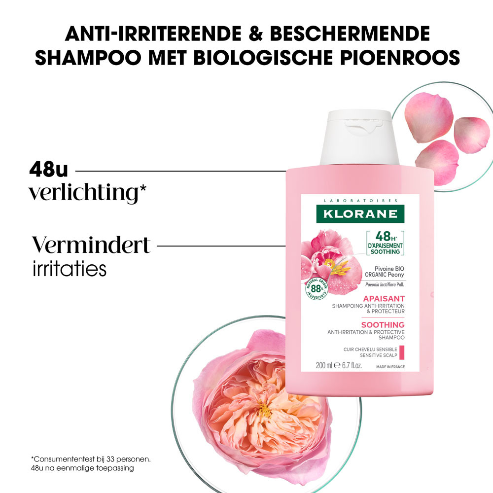 Klorane Pioenroos Shampoo 200ml