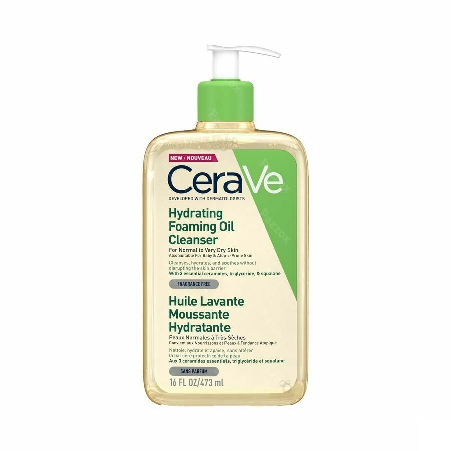 CeraVe Hydraterende Schuimende Reinigingsolie Normale tot Zeer Droge Huid 473ml