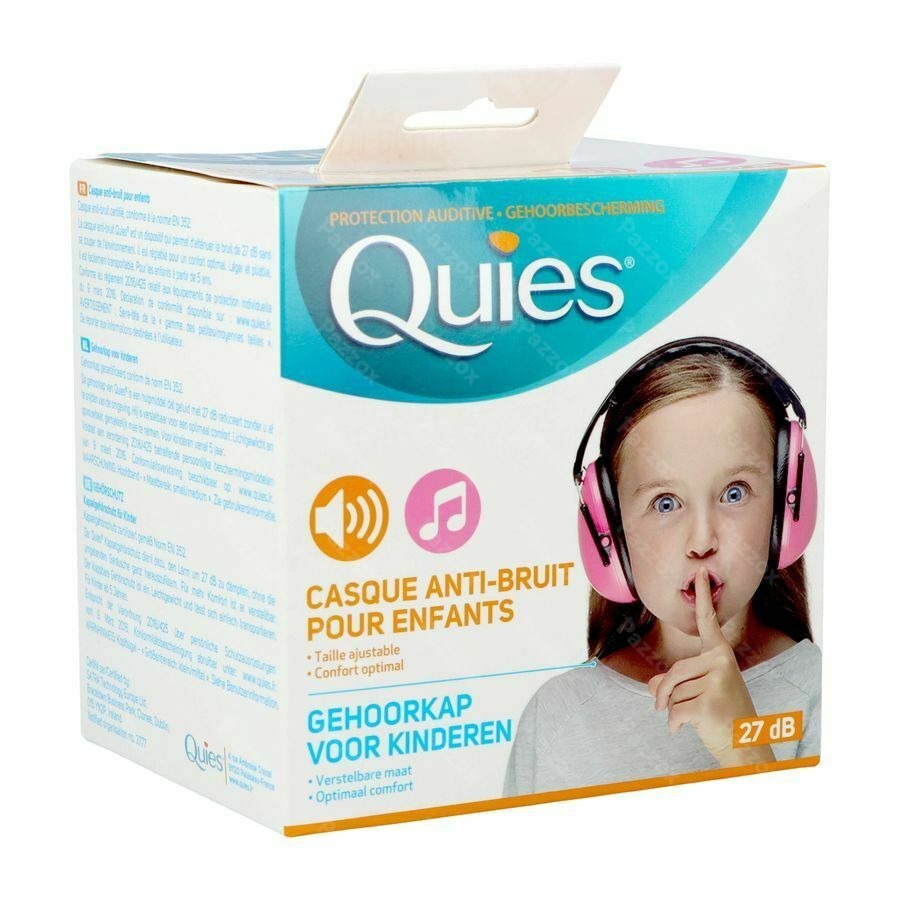 Quies Gehoorkap Kind A/lawaai Roze