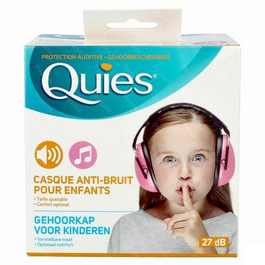Quies Gehoorkap Kind A/lawaai Roze