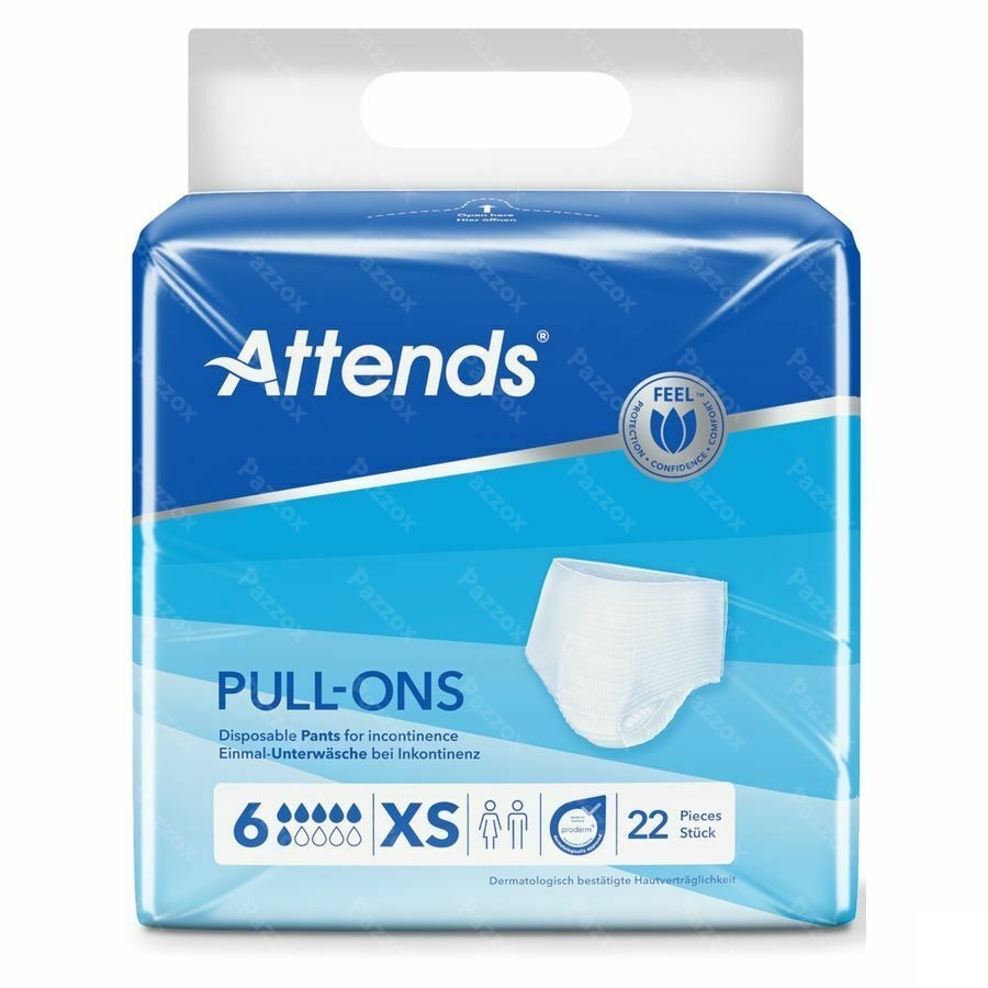 Attends Pull On 6 X-Small 22 Pièces