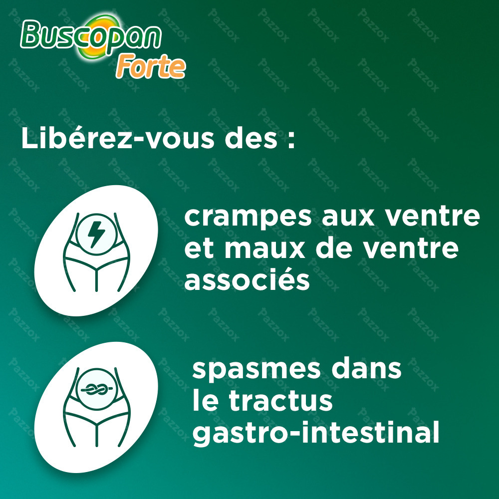 Buscopan Forte 20mg 50 Comprimés Pelliculés