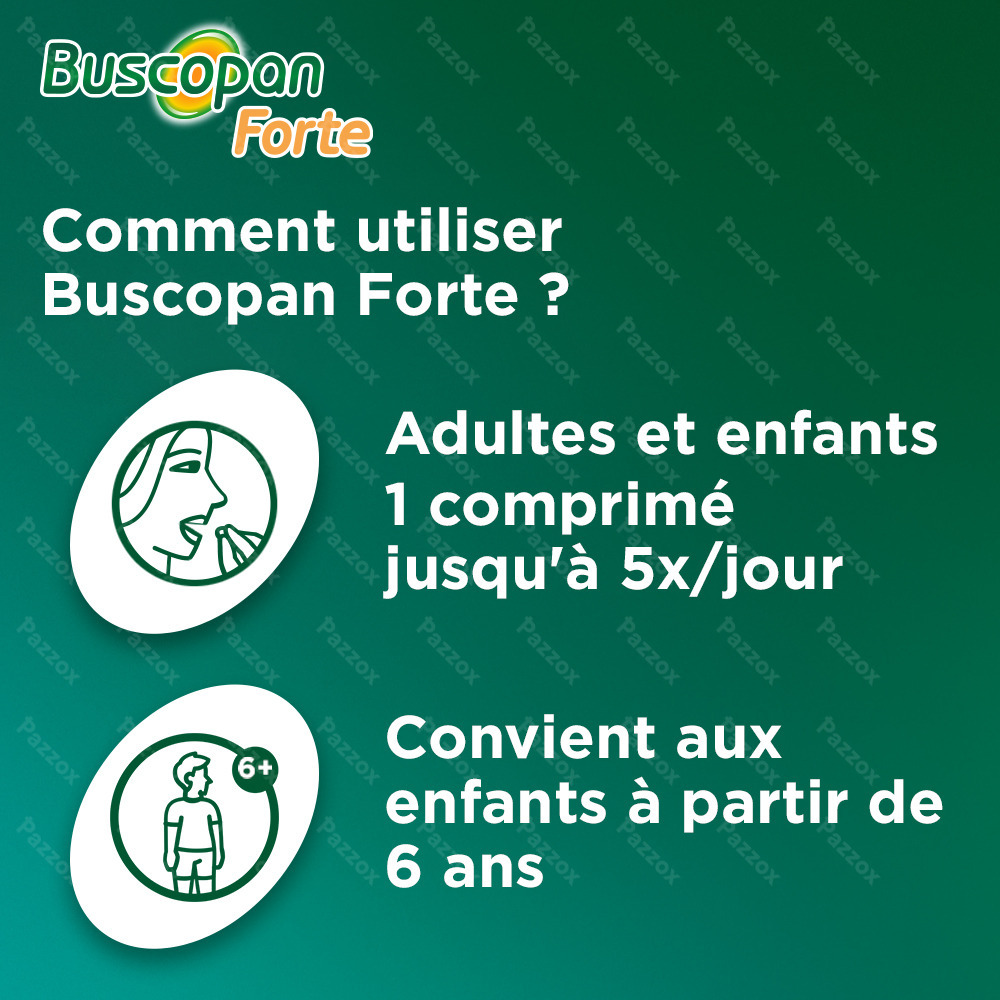Buscopan Forte 20mg 50 Comprimés Pelliculés