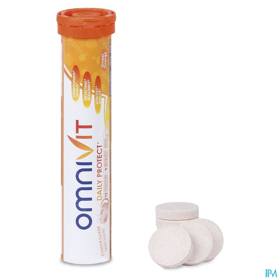 Omnivit Daily Protect Comprimés Effervescents 2+1 tubes Gratuit