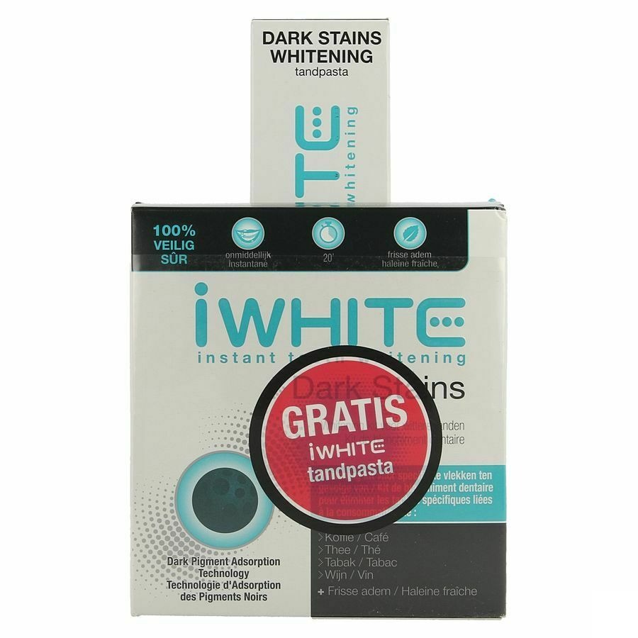 Iwhite Dark Stains 10 + Dentifrice Whitening 75ml