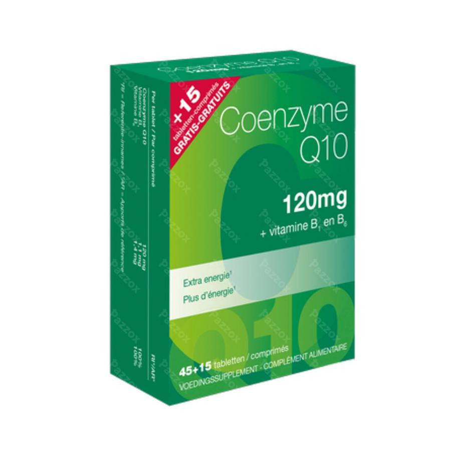 Iedereen Voorouder reservoir Revogan Coenzyme Q10 120mg 45+15 Tabletten Gratis kopen - Pazzox