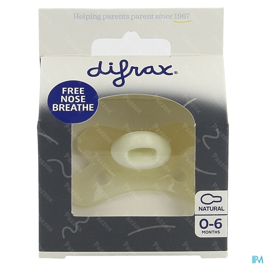 Difrax Sucette Natural 0-6m Special Edition CrÈme