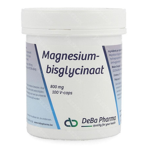 Magnesiumbisglycinaat 800mg V-caps 100