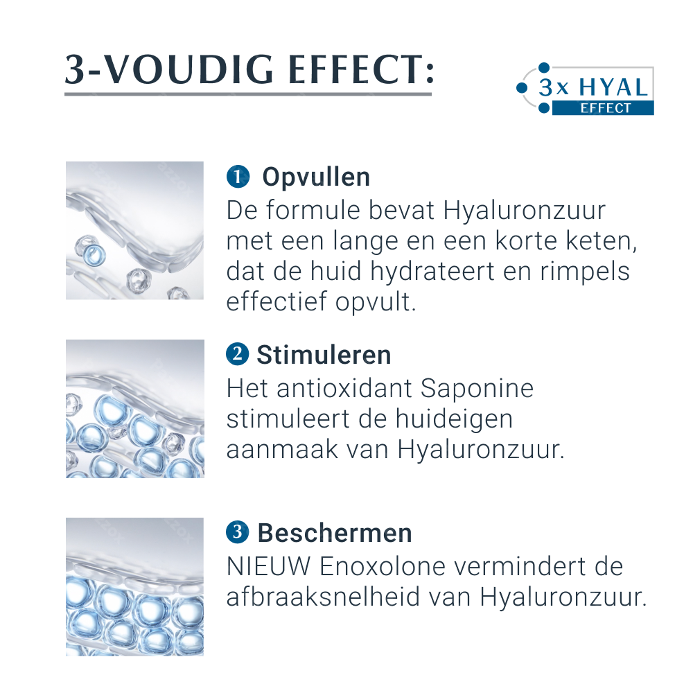 Eucerin Hyaluron-Filler 3x Effect Dagcrème SPF15 Normale Tot Gemengde Huid Anti Age en Rimpels 50ml