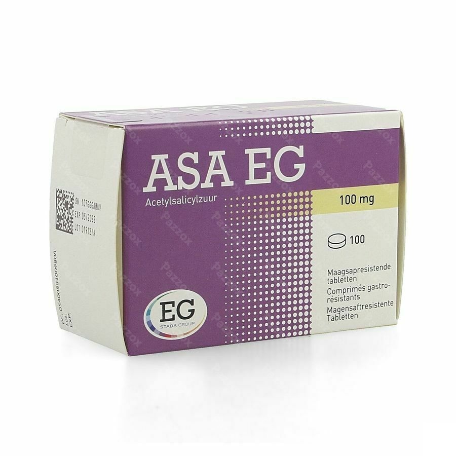 ASA EG 100mg 100 Comprimés