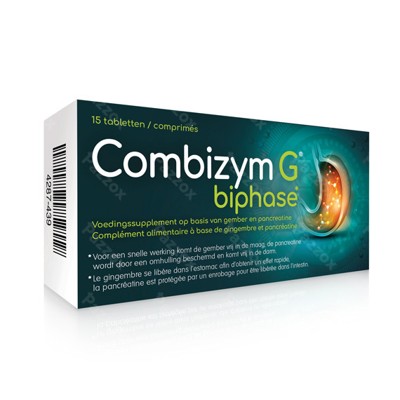 Combizym G Biphase 15 Comprimés