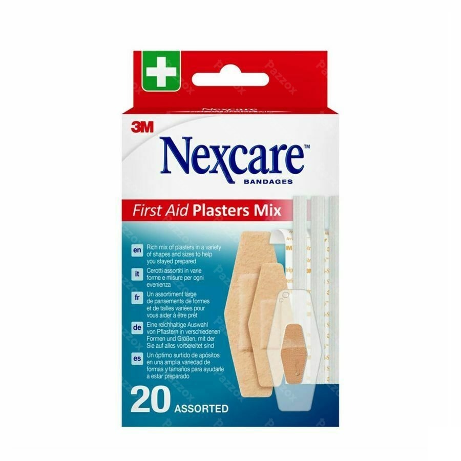 Nexcare First Aid Plasters Mix 20