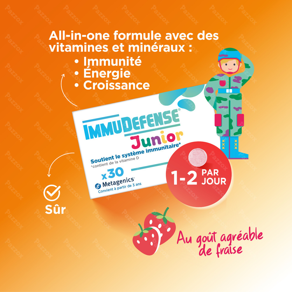 Metagenics ImmuDefense Junior 30 comprimés à mâcher