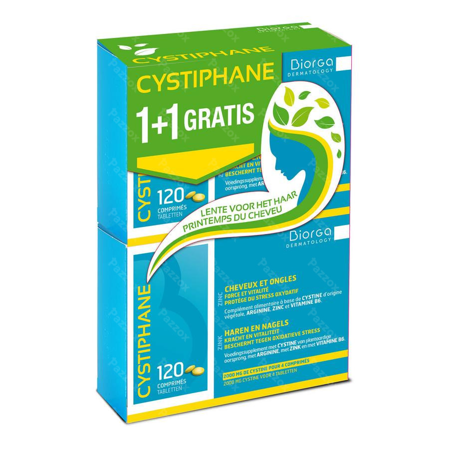 Cystiphane Haren en Nagels 120 Tabletten 1+1 gratis