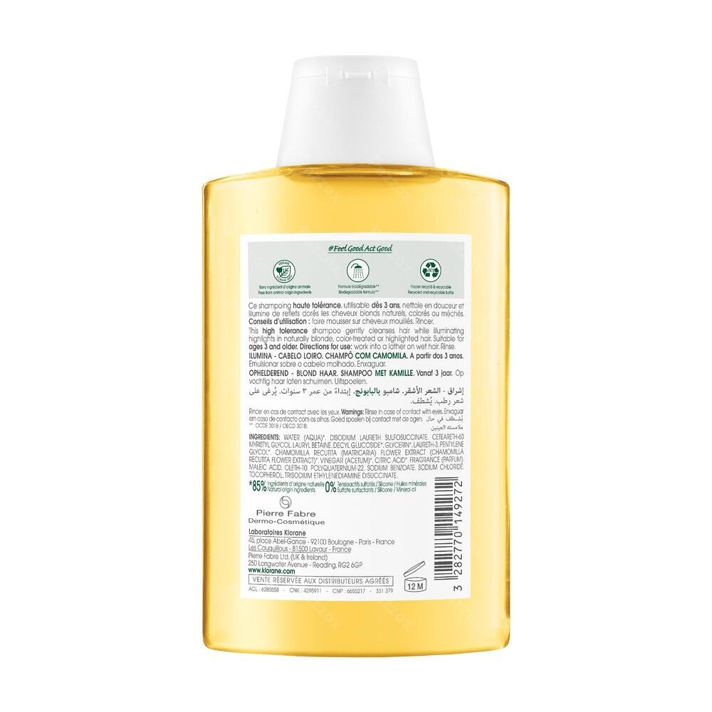 Klorane Kamille Bio Shampoo Blond Haar 200ml