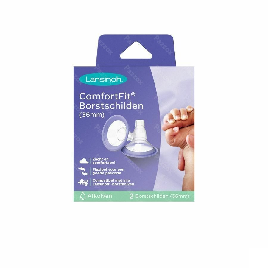 Lansinoh Borstschilden Comfort Fit 2x36mm