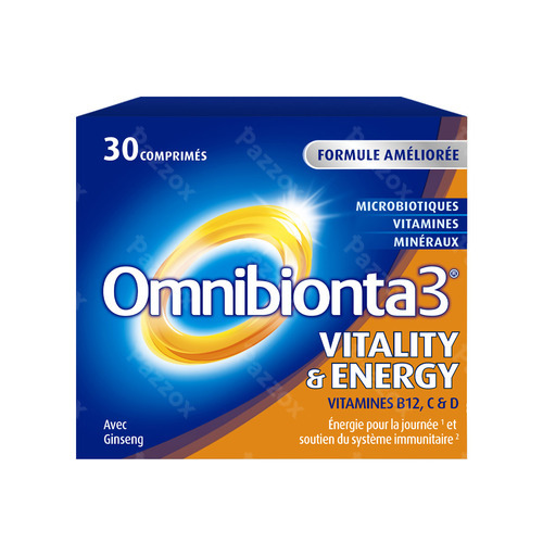 Omnibionta3 Vitality & Energy 30 Comprimés