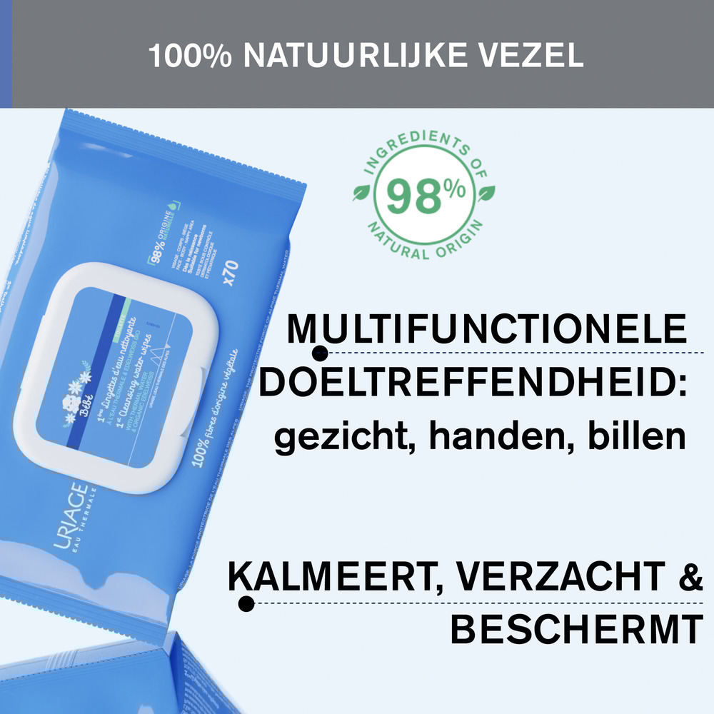 Uriage Bébé Reinigingsdoekjes 70 Stuks