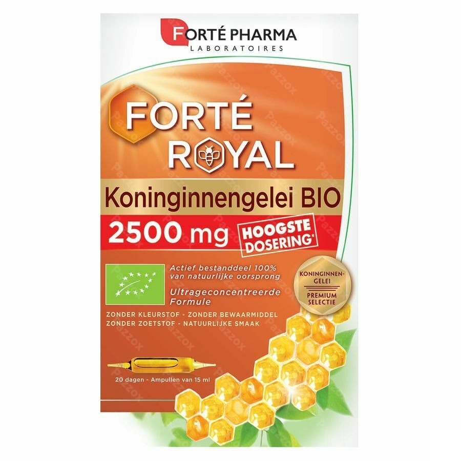 Forté Pharma Koninginnengelei Bio 2500mg 15ml 20 Ampullen