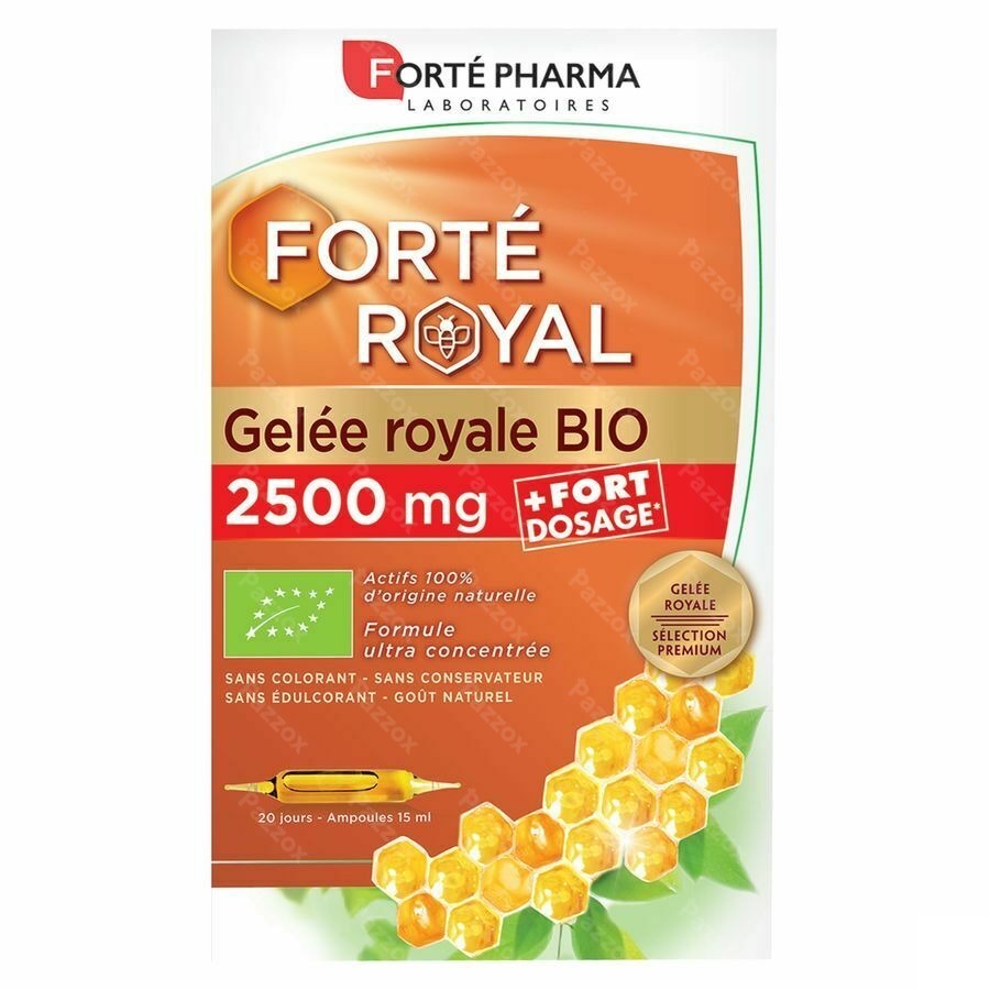 Forté Pharma Gelée Royale Bio 2500mg 15ml 20 Ampules
