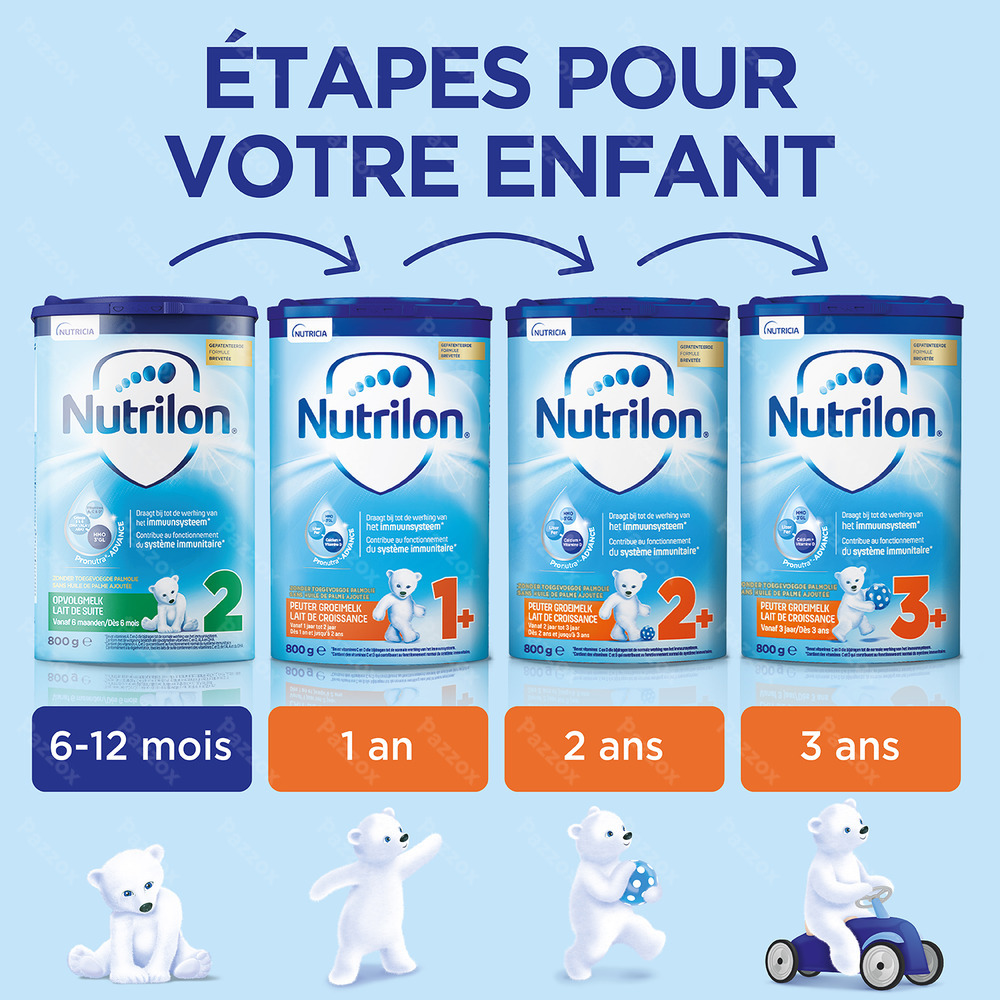 Nutrilon 3+ Lait de Croissance A partir de 3 ans 800g