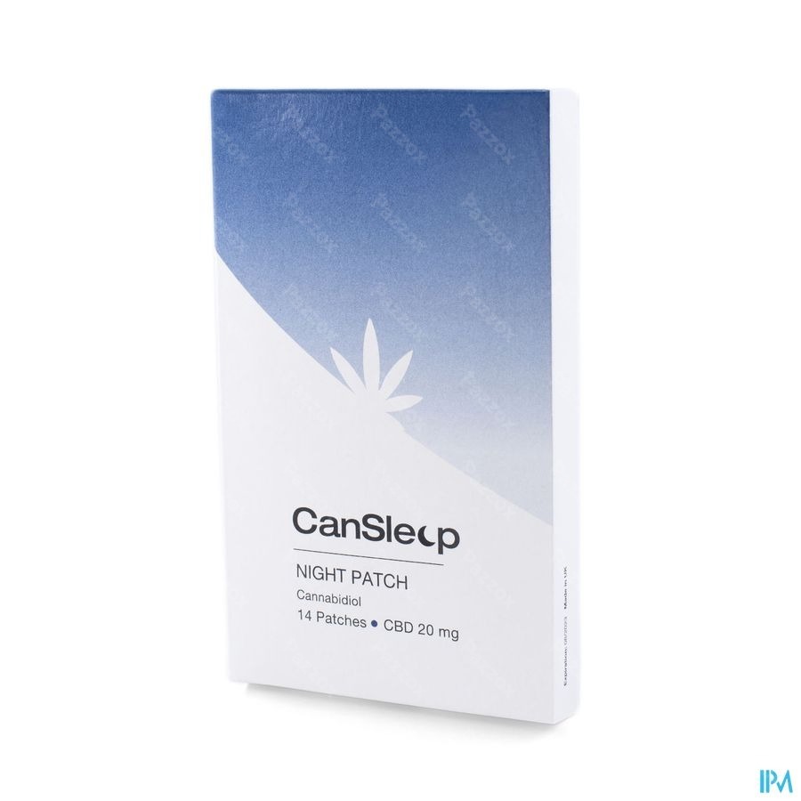 Cansleep Cbd 20mg Patch Boite 14