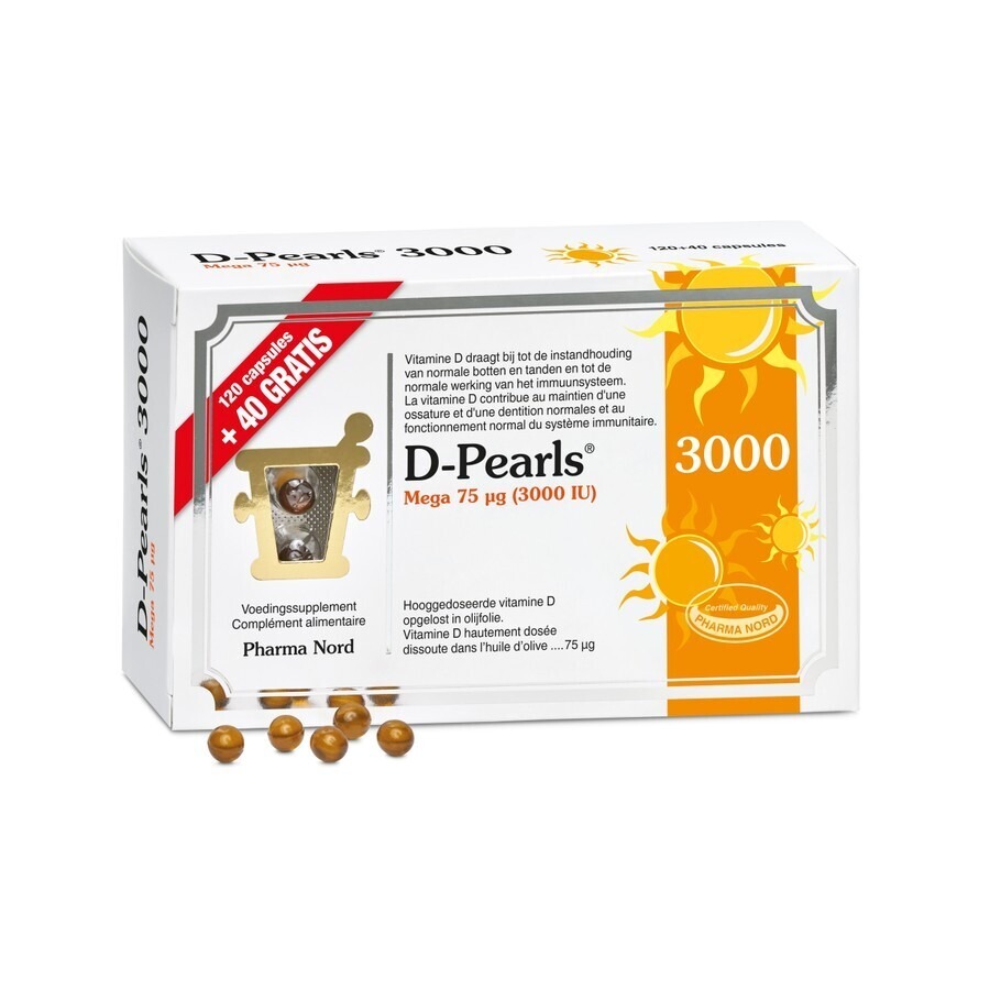 D-Pearls 3000 120+40 Capsules