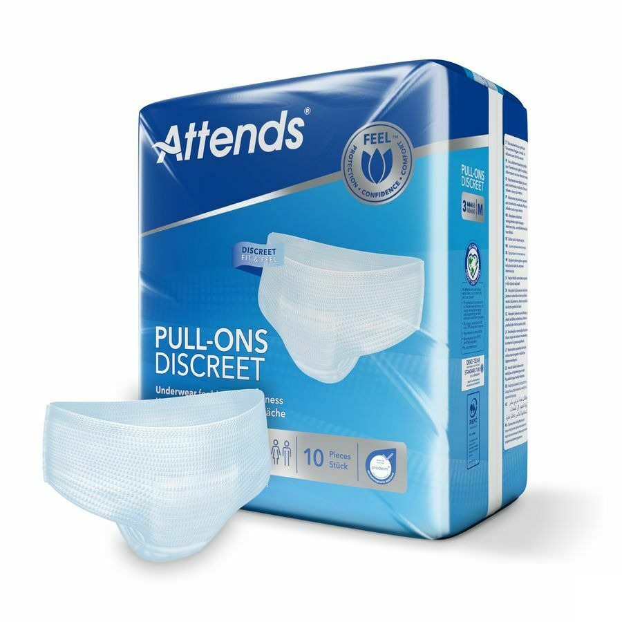 Attends Pull-on Plus 3 Discrete M 12