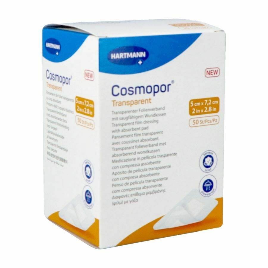 Cosmopor Transparent 5cmx7,2cm 50 9010511