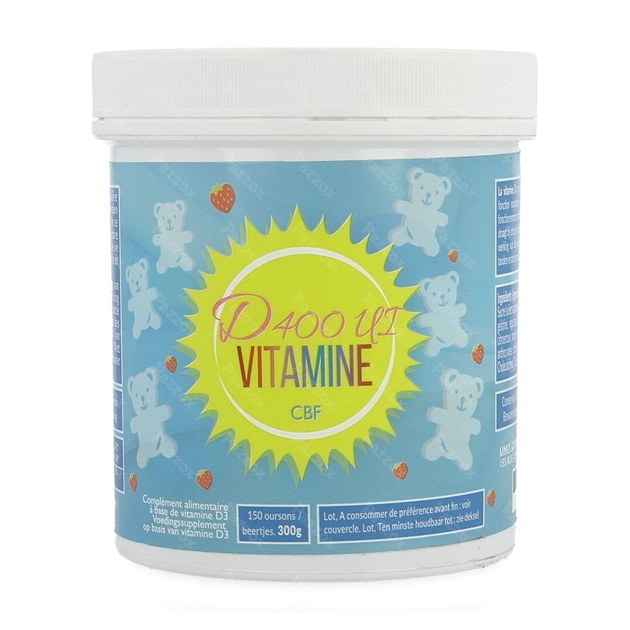 Vitamine D Cbf 400ie Beertje Aardbei 150