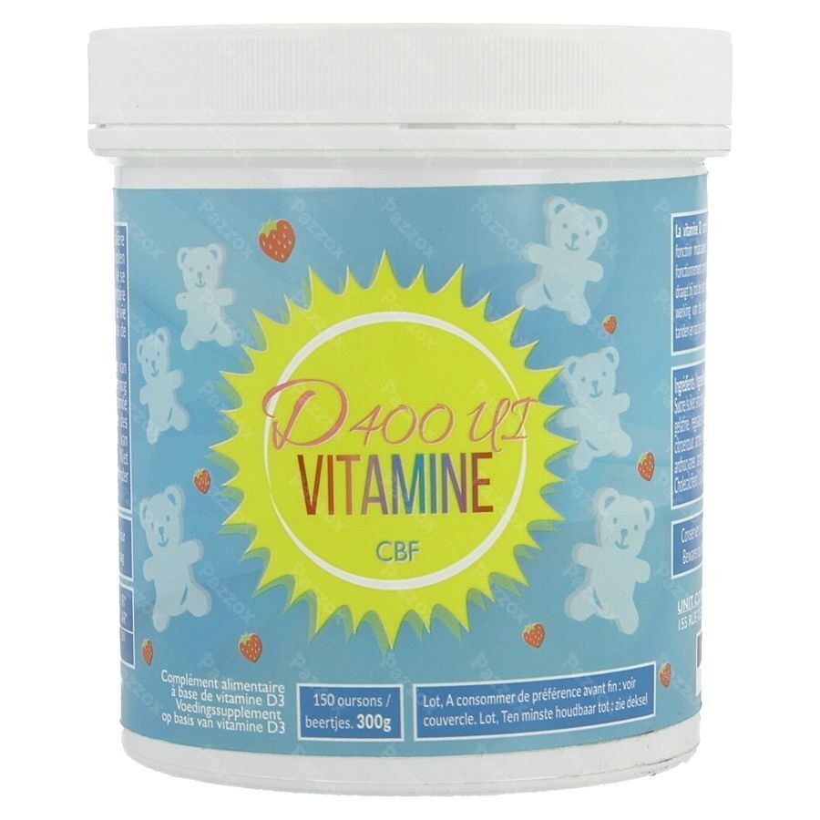Vitamine D Cbf 400ui Ourson Fraise 150