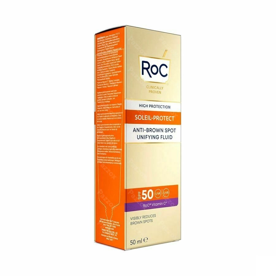 Roc Sol Protect A/brown Spot Unif.fl. Ip50 Tb 50ml