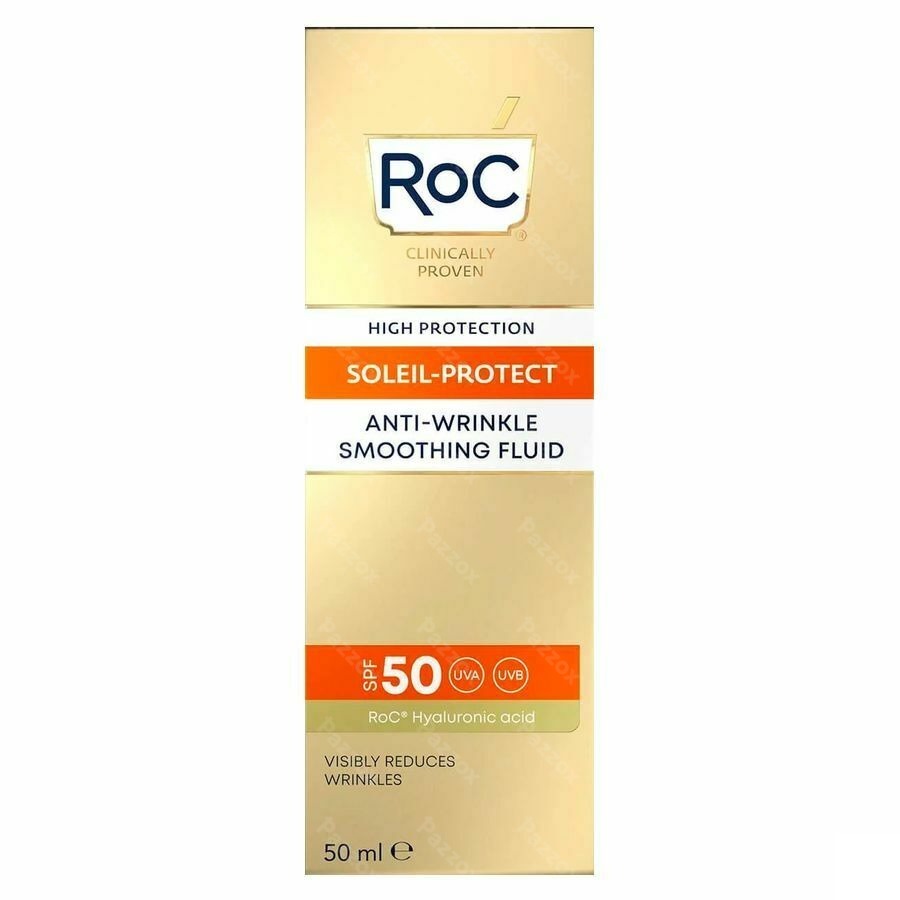 Roc Sol Protect A/wrinkle Smooth.fluid Ip50 Tb50ml