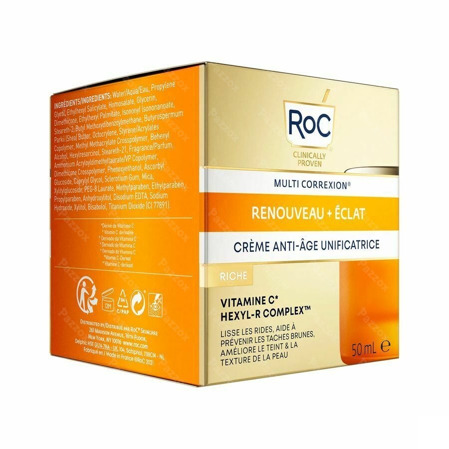 Roc Multi Correx.revive+glow A/age Cr Rich Pot50ml
