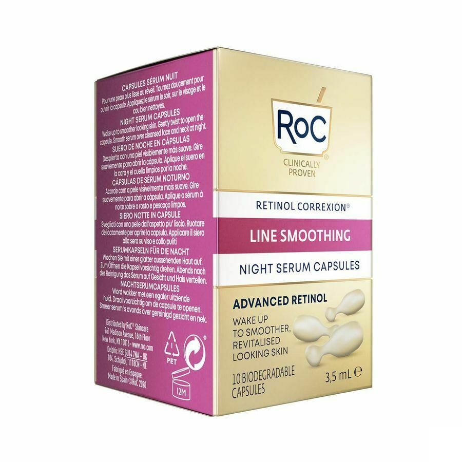 Roc Retinol Correx.line Smooth.night Serum Caps 10