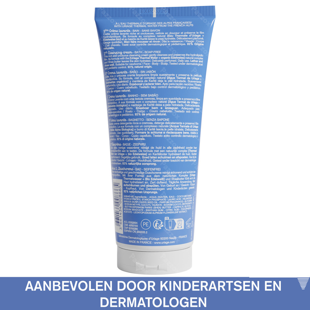 Uriage Bébé Wascrème 200ml