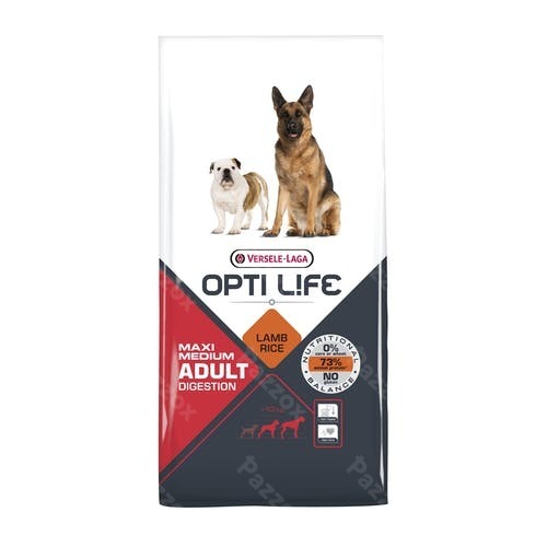 Opti Life Adult Digestion Medium & Maxi 12,5kg