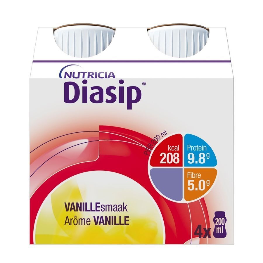 Diasip Vanille Bouteille 4x200ml Nf