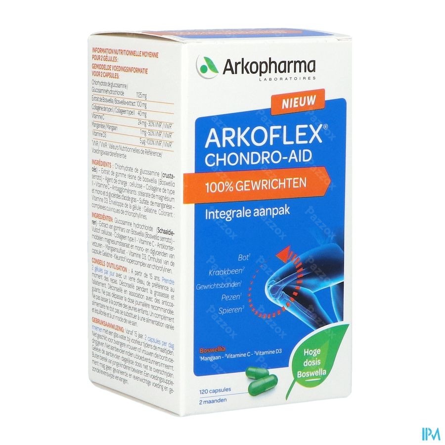 Arkoflex Chondro-aid 100% Gewrichten Caps 120