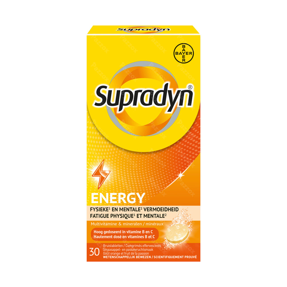 Supradyn Energy Multivitamine énergie 30 Comprimés Effervescents