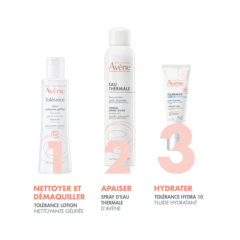 Avène Tolérance Hydra 10 Fluide Hydratant, Peau sensible normale à mixte 40ml