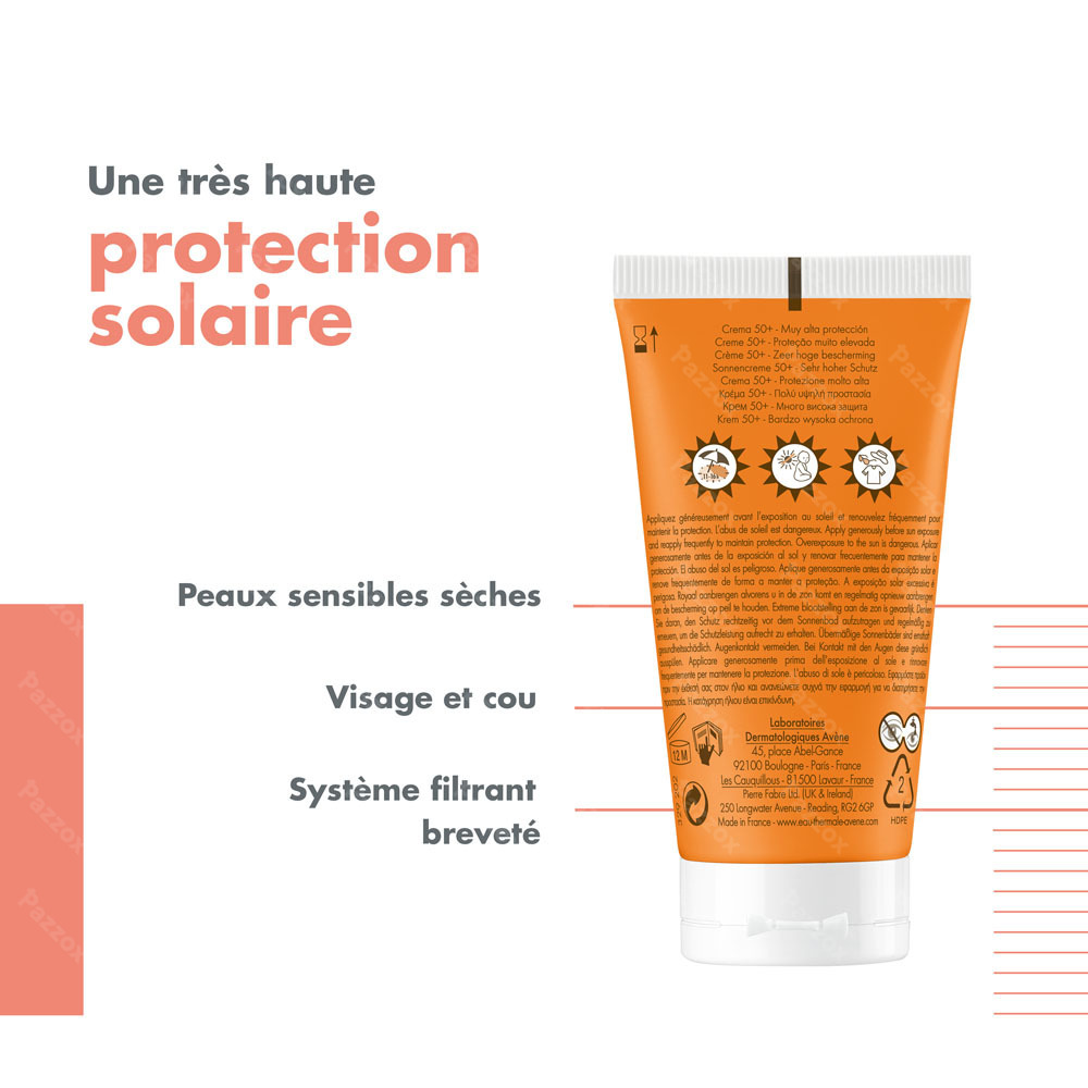Avène Crème Solaire SPF50+ 50ml