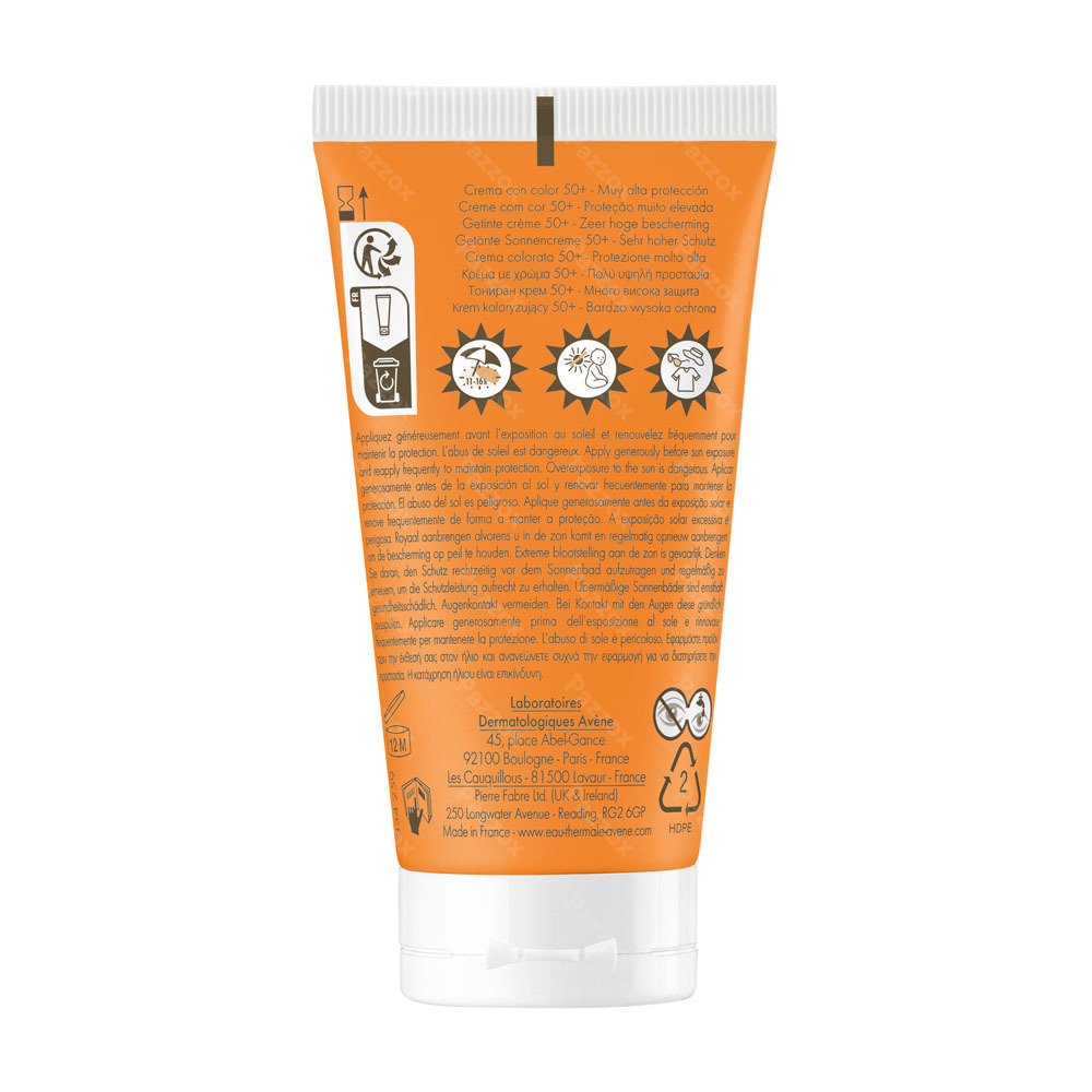 Avène Getinte Zonnecrème SPF50+ 50ml