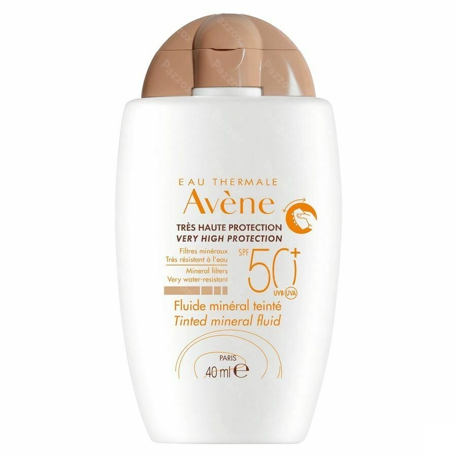 Avène Zon Minerale Getinte Intolerante Huid Fluide SPF50+ 40ml