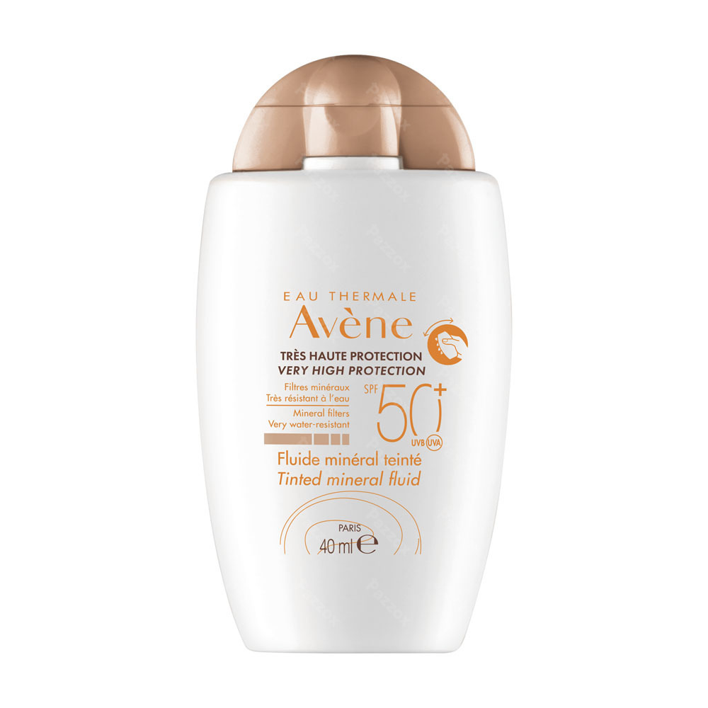 Avène Zon Minerale Getinte Intolerante Huid Fluide SPF50+ 40ml