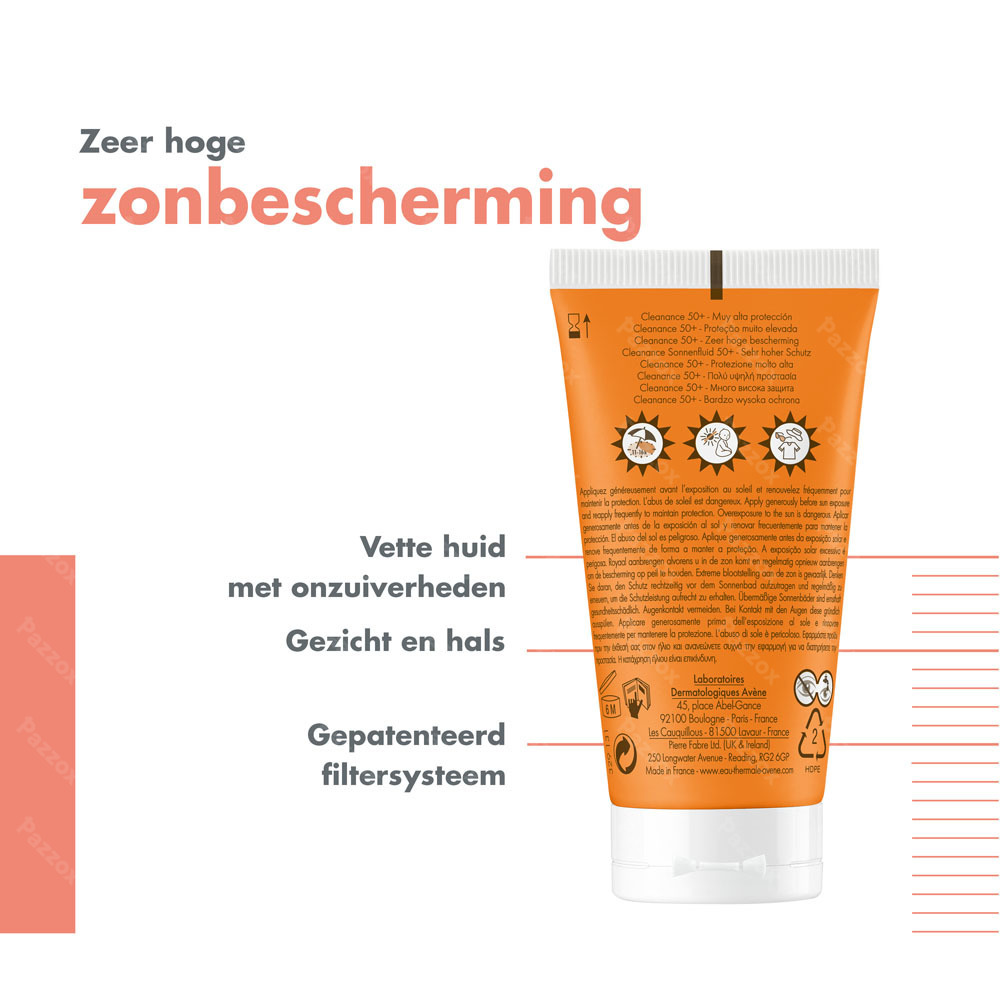 Avène Cleanance Zonnecrème SPF50+