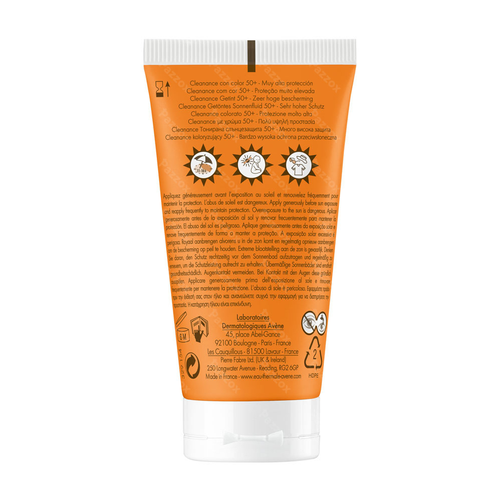 Avène Cleanance Crème Solaire Teinté SPF50+ 50ml