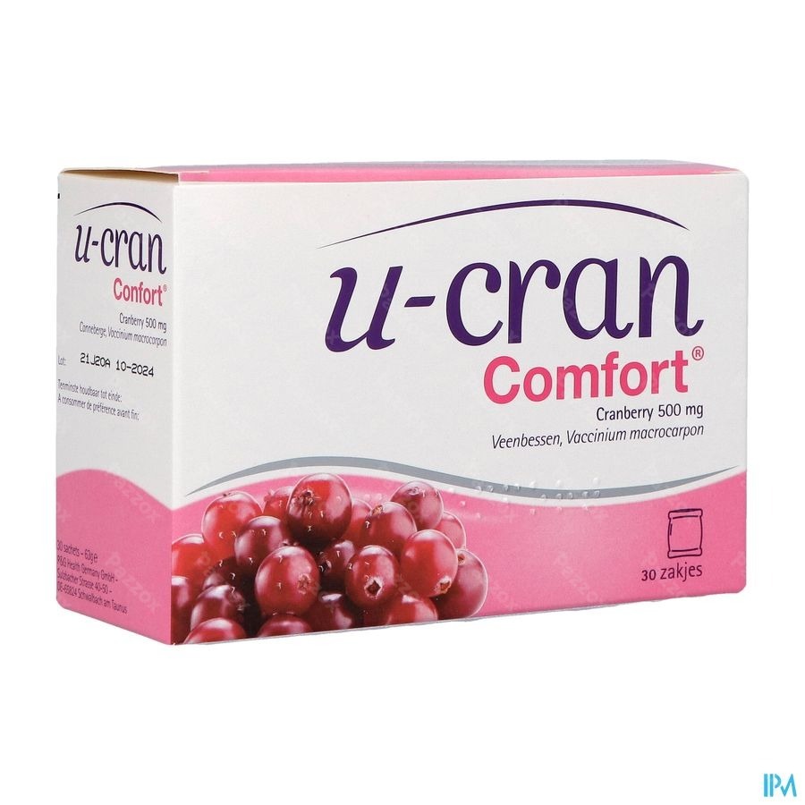 U-Cran Comfort Voedingssupplement Urinair Comfort 30 Poederzakjes